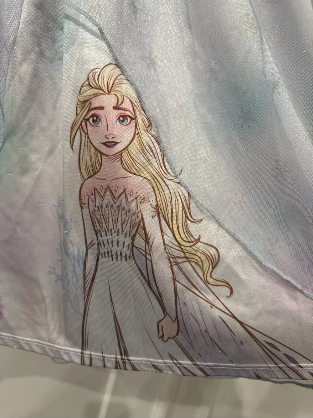 Disney Elsa Light Blue & White Girls' Nightgown
